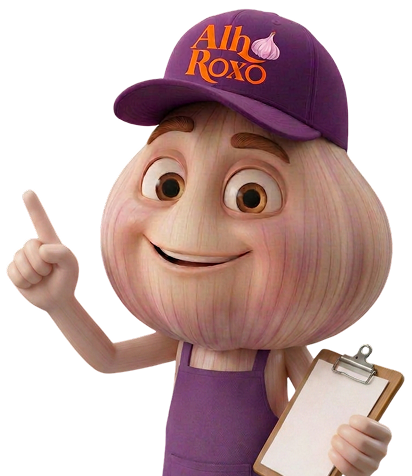 Mascote Alho Roxo